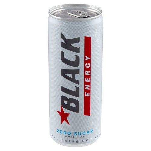 Napój energetyczny gazowany bez cukru Black 250 ml