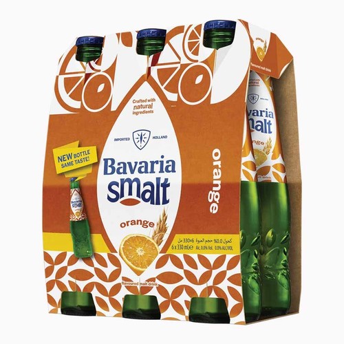 Piwo holenderskie bezalkoholowe smakowe Orange Smalt o smaku pomarańczy alk. 0,0% obj. Bavaria 6 x 330 ml