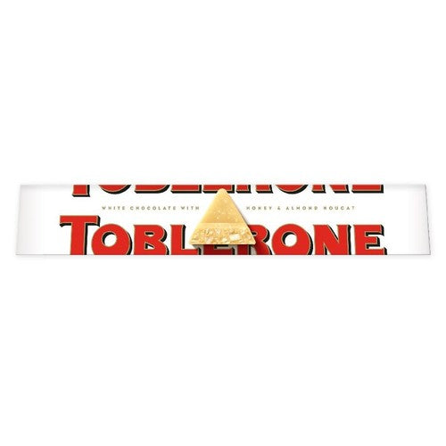 Szwajcarska czekolada biała z nugatem miodowo-migdałowym Toblerone 100 g