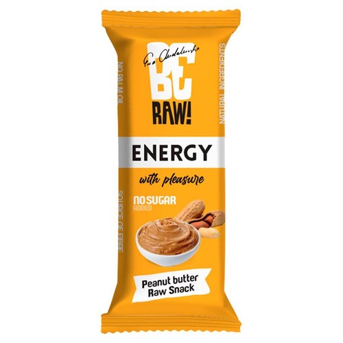Baton proteinowy Energy z pastą orzechową Be Raw! 40 g