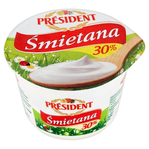 Śmietana kremowa 30% President 200 g