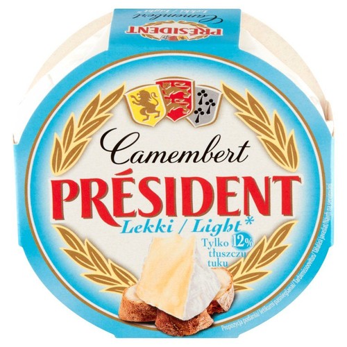 Ser camembert lekki 12% tłuszczu Président 120 g