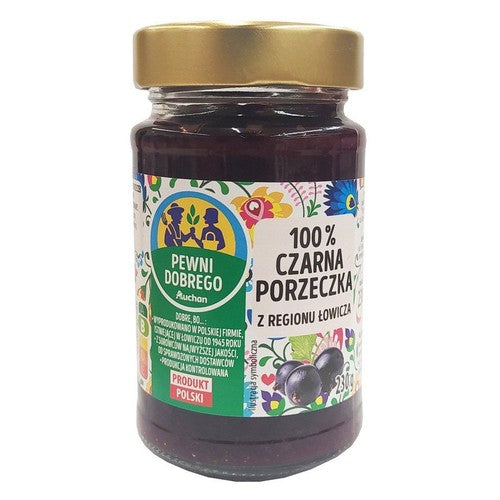100% czarna porzeczka z regionu Łowicza Pewni Dobrego 230 g