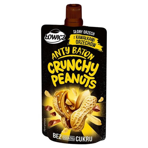 Anty Baton słony orzech z kawałkami orzechów Łowicz 100 g