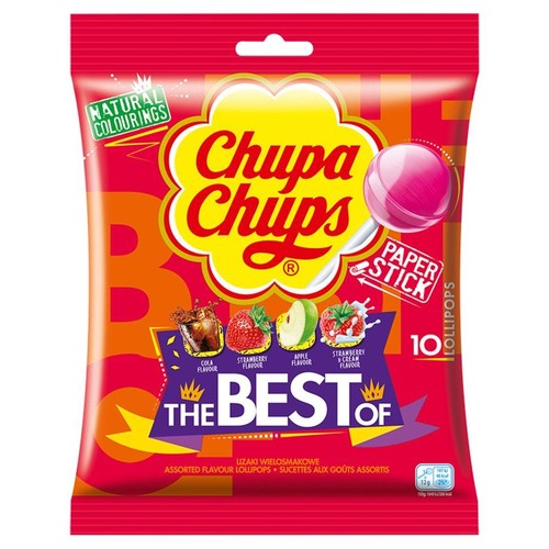 Lizaki wielosmakowe  Chupa Chups 10 sztuk