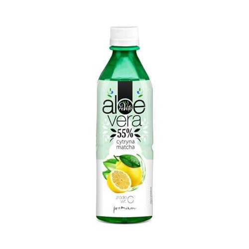 Napój aloesowy Aloe Vera z matchą i sokiem z cytryny  ReVito 500 ml