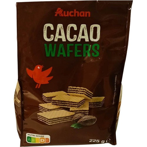 Wafelki kakaowe Auchan 225 g