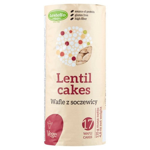 Wafle z soczewicy bezglutenowe  Lestello 130 g