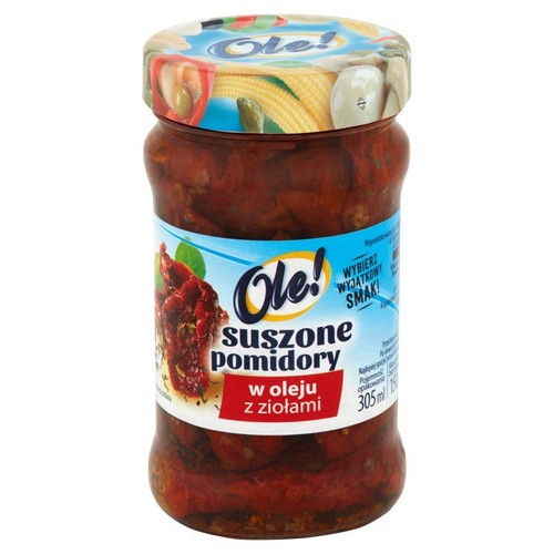 Suszone pomidory w oleju z ziołami Ole! 305 ml