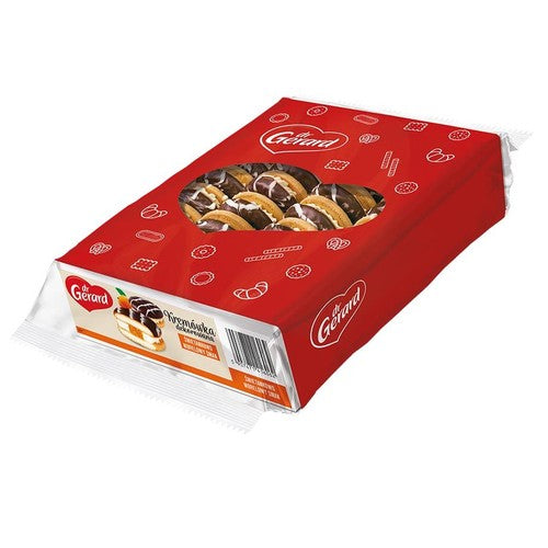 Kremówka dekorowana czokoladowo wiśniowy smak Dr Gerard 720 g