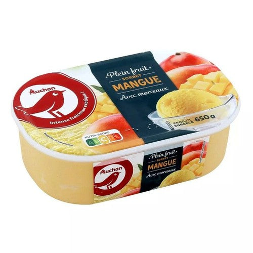 Lody sorbet o smaku mango Auchan 650 g