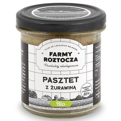 BIO Pasztet z żurawiną  Farmy Roztocza 180 g