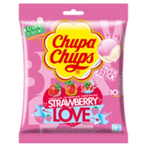 Lizaki owocowe Strawberry Love Chupa Chups 120 g