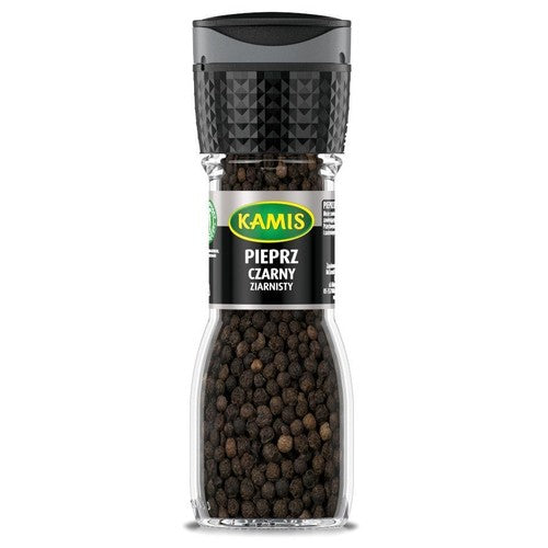 Pieprz czarny ziarnisty w młynku Kamis 42 g