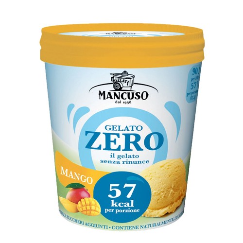 Lody Mango bez dodatku cukru Mancuso 400 ml