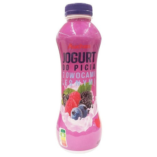 Jogurt pitny owoce leśne Auchan 400 g