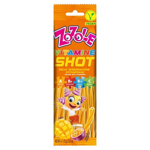 Żelki o smaku mango-marakuja z witaminami Zozole 75 g