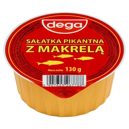 Sałatka pikantna z makrelą Dega 130 g