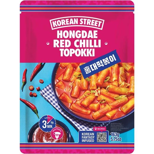 Topokki makaron z sosem słodko - pikantnym Korean Street 163 g