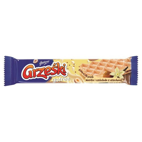 Gofree Wafel przekładany kremem waniliowo-czekoladowym  Grześki 33 g