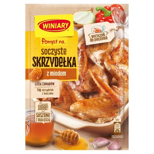 Pomysł na...Soczyste skrzydełka z miodem Winiary 28 g