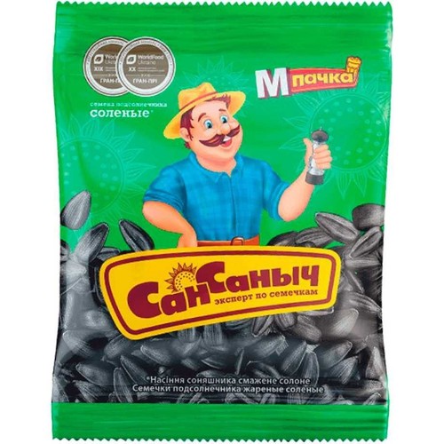 Nasiona słonecznika smażone solone San Sanych 285 g