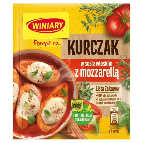 Pomysł na…kurczaka z mozzarellą Winiary 35 g