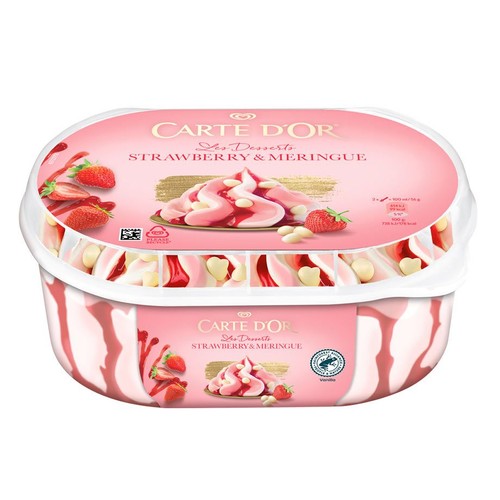 Les Dessetrs lody o smaku truskawkowym CARTE D'OR 825 ml