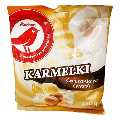 Karmelki twarde śmietankowe Auchan 150 g