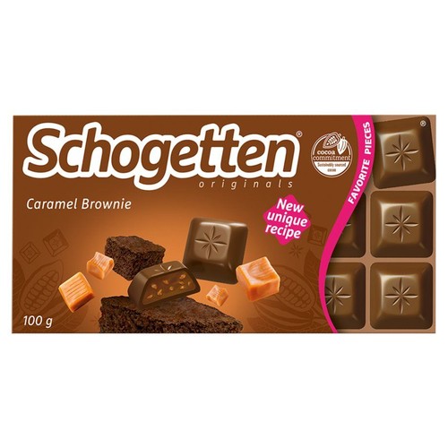 Czekolada mleczna z nadzieniem brownie Schogetten 100 g