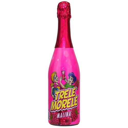 Napój gazowany o smaku malinowym Trele Morele 750 ml