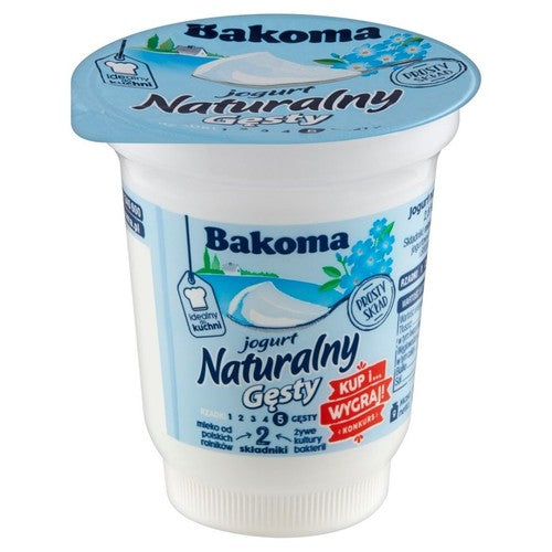 Jogurt naturalny gęsty 2.8% tłuszczu Bakoma 150 g