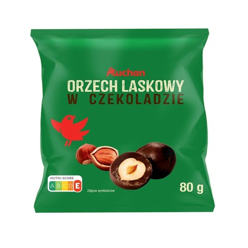 Orzech laskowy w czekoladzie  Auchan 80 g