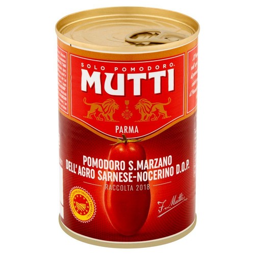 Pomidory San Marzano ChNP* całe bez skórki Mutti 260 g